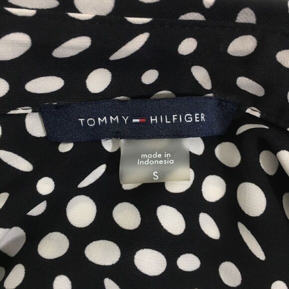 Tommy Hilfiger sleeveless black white polka dots - Picture 2 of 7